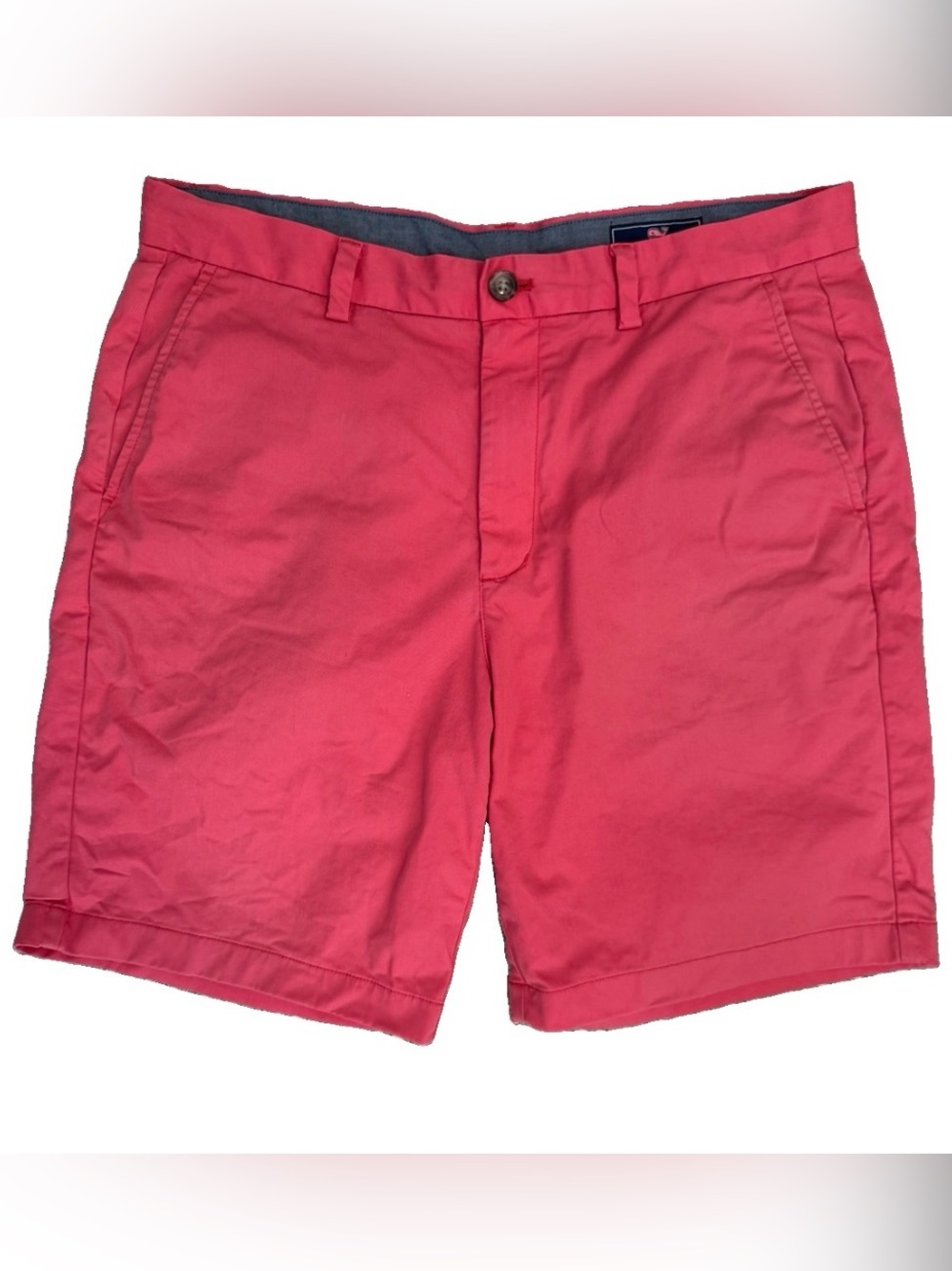 Vineyard Vines Breaker Short Men's Pink Chino Shorts 8" Inseam Regular Fit 34